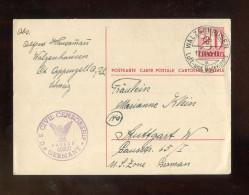 "SCHWEIZ" 1946, Postkarte Mit "ZENSUR" (violl. K1 "CIVIL CENSORSHIP"), Stegstempel "WALDENHAUSEN" (A2092) - Stamped Stationery