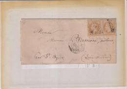 MARNE-TP SEUL SUR LETTRE- N°92-OB-CAD REIMS-1884 - 1877-1920: Période Semi Moderne