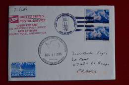 SP Cover And Cancel Amundsen-Scott South Pole Station For E. Hillary  Antarctica Traverse - Research Stations