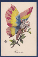 CPA Surréalisme Papillon Femme Women Non Circulé Art Nouveau Roumanie - 1900-1949