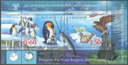 ARCTIC-ANTARCTIC, BULGARIA 2009 PRESERVATION OF POLAR REGIONS S/S OF 2** - Behoud Van De Poolgebieden En Gletsjers