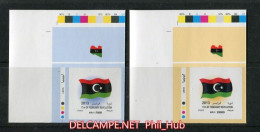 LIBYA  2013 PROOFS Two High-value Self-adhesive Stamps (2 Corner Proofs) *** BANK TRANSFER ONLY *** - Libya