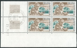 TAAF - N°167  - PAUL TCHERNIA - 3 BLOCS DE 4 - COIN DATE 22.10.91  OBLITERES EN MARGE - Used Stamps