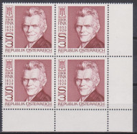 1979 , Mi 1614 ** (1) -  4 Er Block Postfrisch - 50. Todestag Von Jodok Fink - Unused Stamps