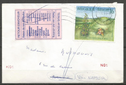 SOLDES - 1994 - COB N° 2575 Oblitéré (o) Sur Lettre - Etiquette RETOUR - Storia Postale