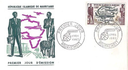 MAURITANIE N° PA21 S/L.DE NOUAKCHOTT/17.2.62 - Mauritania (1960-...)