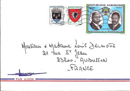 GABON N° 438/412/414 S/L.DE LIBREVILLE/10.12.80  POUR LA FRANCE  - Gabun (1960-...)