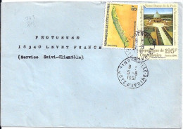COTE D’IVOIRE N° 876/763 S/L.DE BINGERVILLE/5.8.91  POUR LA FRANCE - Côte D'Ivoire (1960-...)