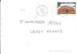 COTE D’IVOIRE N° 829 S/L.DE DIMBOKRO/14.6.91  POUR LA FRANCE - Ivory Coast (1960-...)