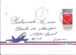 COTE D’IVOIRE N° 801 S/L.DE MAN/24.6.89  POUR LA FRANCE - Ivory Coast (1960-...)