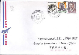 COTE D’IVOIRE N° 775/751/754 S/L.DE DAOUKRO/11.3.87  POUR LA FRANCE - Costa De Marfil (1960-...)