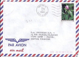 COTE D’IVOIRE N° 759 S/L.DE ABIDJAN/1.7.88  POUR LA FRANCE - Ivory Coast (1960-...)
