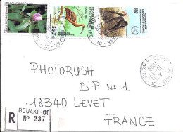 COTE D’IVOIRE N° 720C/802/759 S/L.DE BOUAKE/10.3.89  POUR LA FRANCE - Ivory Coast (1960-...)