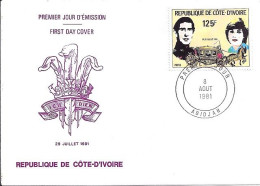 COTE D’IVOIRE N° 582 S/L.DE ABIDJAN/8.8.81   - Ivory Coast (1960-...)