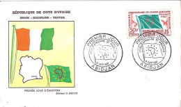 COTE D’IVOIRE N° 207 S/L.DE ABIDJAN/8.9.62   - Ivory Coast (1960-...)