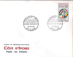 COTE D’IVOIRE N° 191 S/L.DE ABIDJAN/29.5.60   - Ivory Coast (1960-...)