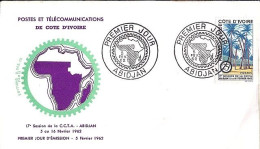 COTE D’IVOIRE N° 204 S/L.DE ABIDJAN/5.2.62  - Costa De Marfil (1960-...)