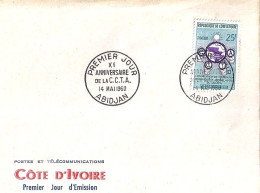 COTE D’IVOIRE N° 190 S/L.DE ABIDJAN/14.5.60  - Costa De Marfil (1960-...)