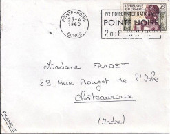 CONGO N° 135 S/L.DE POINTE NOIRE/25.4.60 POUR LA FRANCE + BELLE OBL. SECAP - Autres & Non Classés