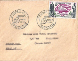 CONGO N° PA5 S/L.DE BRAZZAVILLE/25.11.61 POUR BRAZZAVILLE - Autres & Non Classés