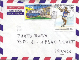 CENTRAFRIQUE N° 691/PA361 S/L.DE BANGUI/28.6.88 POUR LA FRANCE - Repubblica Centroafricana