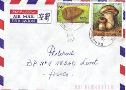 CENTRAFRIQUE N° 642/653B S/L.DE BANGUI/3.8.88 POUR LA FRANCE - Centrafricaine (République)