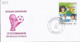 CENTRAFRIQUE N° 582 S/L.DE BANGUI/8.2.83 - Central African Republic