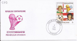 CENTRAFRIQUE N° 579 S/L.DE BANGUI/8.2.83 - Central African Republic