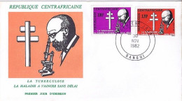 CENTRAFRIQUE N° 538/539 S/L.DE BANGUI/30.11.82 - Centrafricaine (République)