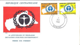 CENTRAFRIQUE N° 541/542 S/L.DE BANGUI/8.12.82 - Repubblica Centroafricana