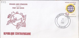 CENTRAFRIQUE N° 535 S/L.DE BANGUI/30.10.82 - Centrafricaine (République)