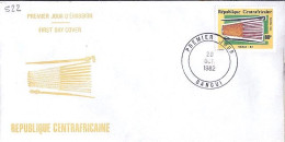 CENTRAFRIQUE N° 522 S/L.DE BANGUI/20.10.82 - Centrafricaine (République)