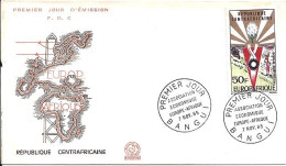 CENTRAFRIQUE N° PA34 S/L.DE BANGUI/7.11.65 - Centrafricaine (République)