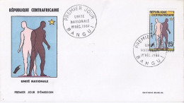 CENTRAFRIQUE N° 42 S/L.DE BANGUI/1.12.64 - Zentralafrik. Republik