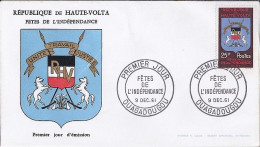 HAUTE VOLTA N° 94 S/L.DE OUAGADOUGOU/9.12.61 - Haute-Volta (1958-1984)