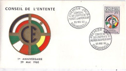 HAUTE VOLTA N° 91 S/L.DE OUAGADOUGOU/29.5.60 - Haute-Volta (1958-1984)