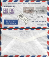 Lebanon Cover To Tollose Denmark 1951. SAS First Flight Beirut - Copenhagen - Lebanon