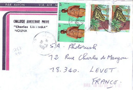 BURKINA FASO N° 753x2/791x2 S/L.DE OUAGADOUGOU/31.5.88  POUR LA FRANCE - Burkina Faso (1984-...)