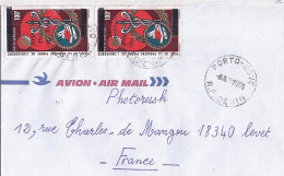 BENIN N° DAHOMEY PA138x2 S/L.DE PORTO NOVO/8.6.89 POUR LA FRANCE - Bénin – Dahomey (1960-...)