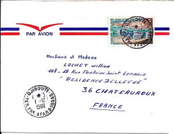 AFARS & ISSAS N° 338 S/L. DE DJIBOUTI/1.12.69 POUR LA FRANCE - Cartas & Documentos