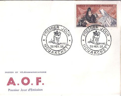 AOF N° PA28 S/L. DE NOUAKCHOTT/29.11.58  - Covers & Documents