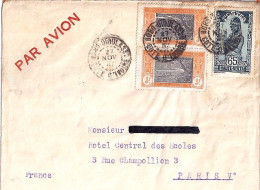 AOF N° COTE D’IVOIRE 55x2 + Hte VOLTA 55 S/L.DE BOBO OIOULASSO/27.11.37 POUR LA FRANCE - Lettres & Documents