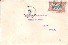 AOF N° SENEGAL 82 S/L.DE DAKAR/25.8.32 POUR LE SOUDAN - Covers & Documents