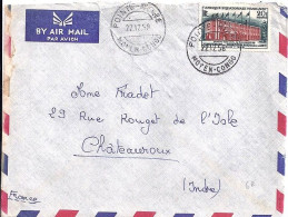 AEF N° 242 S/L.DE BRAZZAVILLE/17.5.58 POUR LA FRANCE - Storia Postale