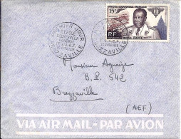 AEF N° PA 61 S/L.DE BRAZZAVILLE/30.4.55 POUR BRAZZAVILLE - Lettres & Documents