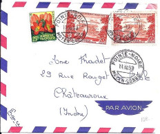 AEF N° 235x2/244 S/L.DE POINTE NOIRE/11.10.58 POUR LA FRANCE - Brieven En Documenten