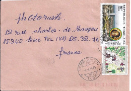 TOGO N° 1238 S/L. DE LOME/4.4.89 POUR LA FRANCE - Togo (1960-...)