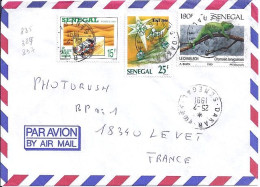 SENEGAL N° 885/889/897 S/L. DE DAKAR/25.2.91 POUR LA FRANCE - Senegal (1960-...)