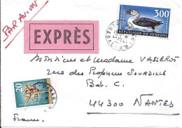 SENEGAL N° PA66+COMPL.S/DEVANT De L.EXPRES DE DAKAR/21.12.73 POUR LA FRANCE - Senegal (1960-...)