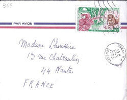 SENEGAL N° 366 S/DEVANT. DE DAKAR/12.3.73 POUR LA FRANCE - Senegal (1960-...)